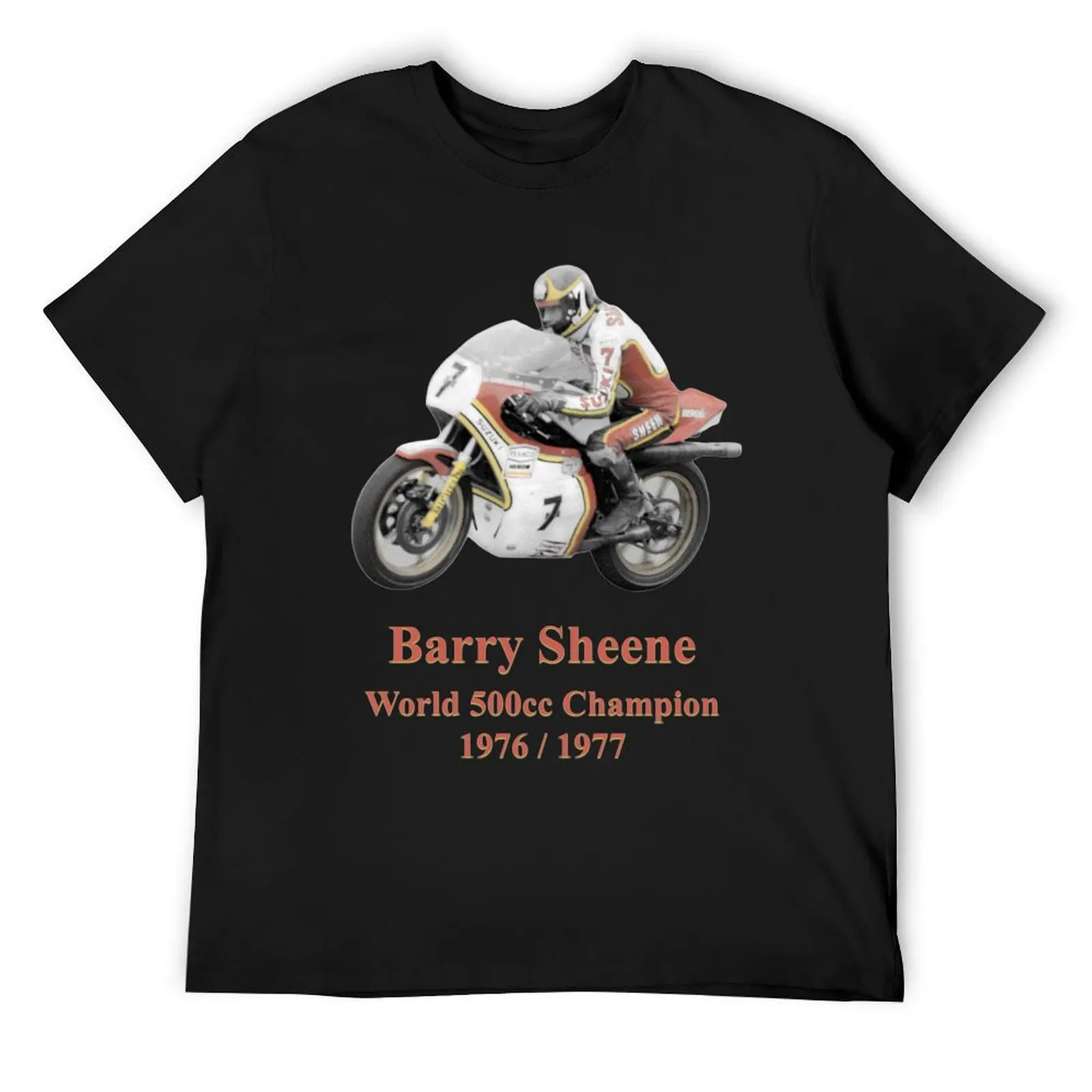 

Barry Sheene 2, the hand tinted version T-Shirt plus sizes graphic shirts tops t shirts for men graphic