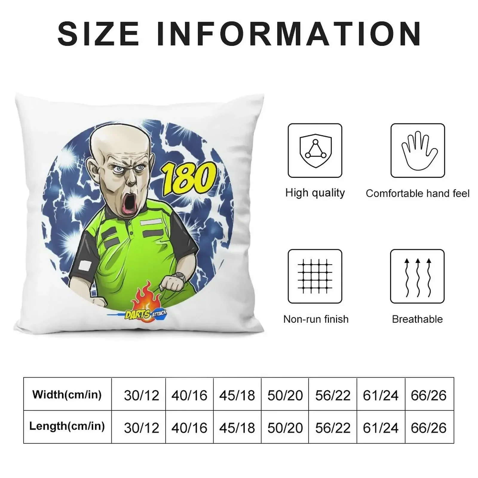 Caricatura Van Gerven, by Darts Attack Throw Pillow pillow cover luxury Elastic Cover For Sofa Christmas Pillows pillow