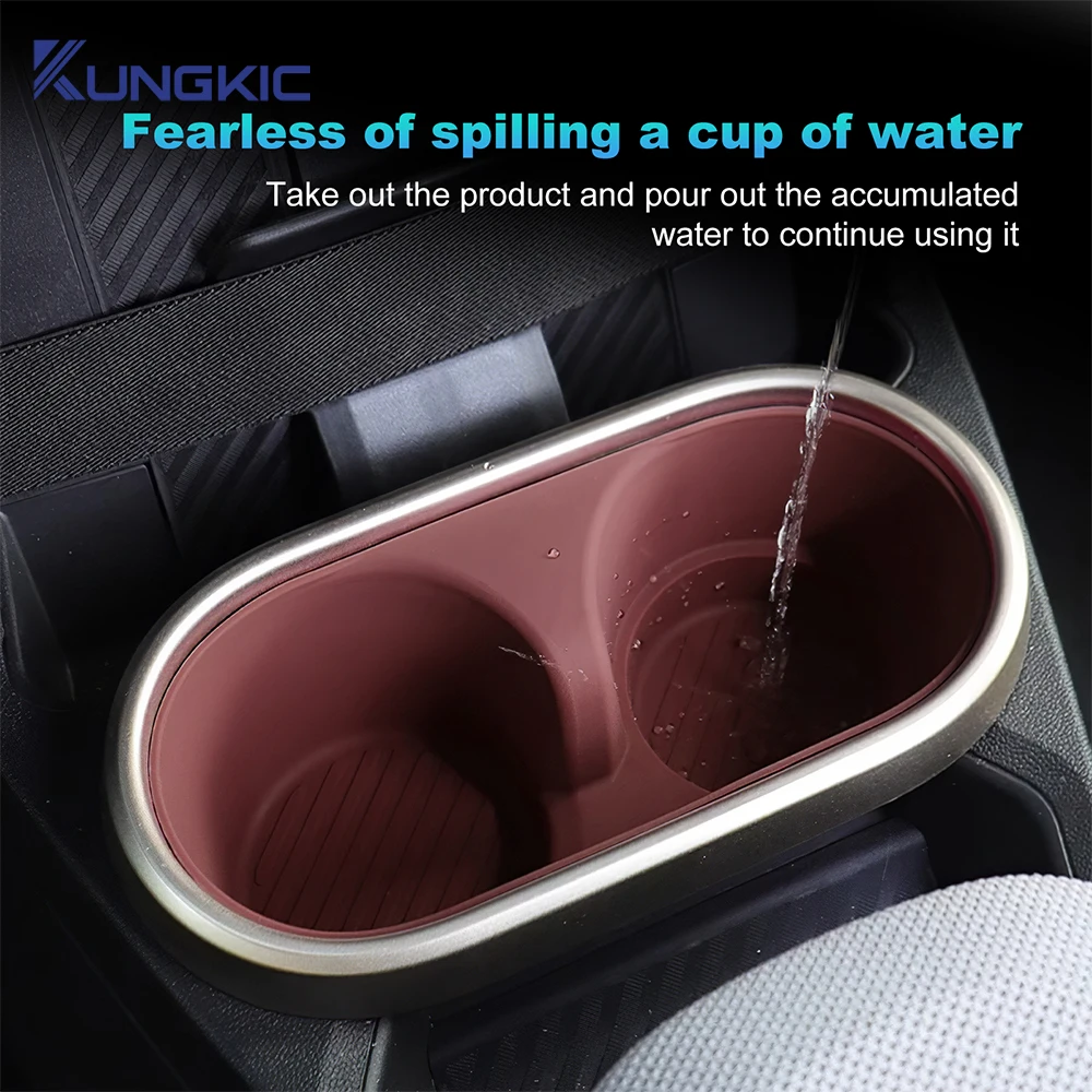 

For Mini Cooper S F65 F66 F67 2024 2025 Car Cup Limiter Car Center Console Storage Box Car Cup Holder Limiter Black