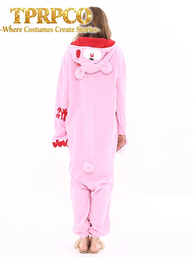 Fleece Onesies For Adults Men Women One-Piece Fancy Suits Cartoon Animal Cosplay Costume Party Gloomy Bear Kigurumi Pajamas