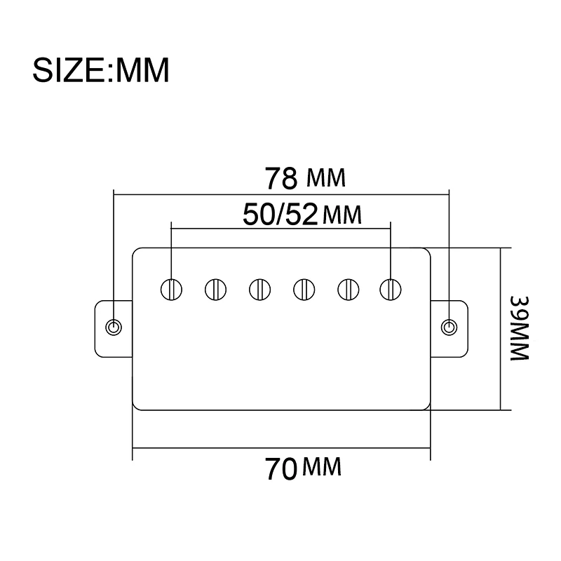 [Pickup DIY Kits] LP Guitar Humbucker Pickup Kits-Brass Cover/Ceramic/Plastic Bobbin/Fixed/Adjustable Pole/4C Cable Pickup Kits image 6