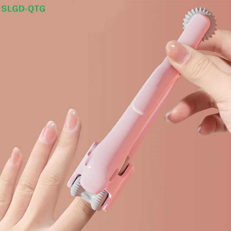Hot Finger Massager Dual-Row Roller Design Easy Use Relieve Finger Fatigue Portable Finger Joints Massager With Elastic Handle