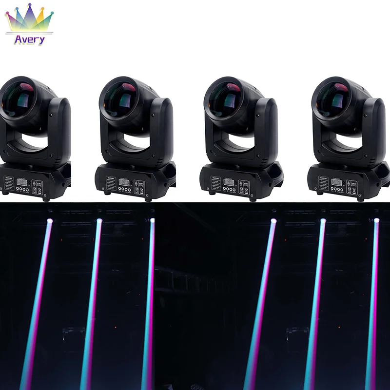 

4Pcs 150W Spot Beam Moving Head Stage Light Dmx Effect Led Zoom for Dj Bar Party Wedding Disco with Flightcase