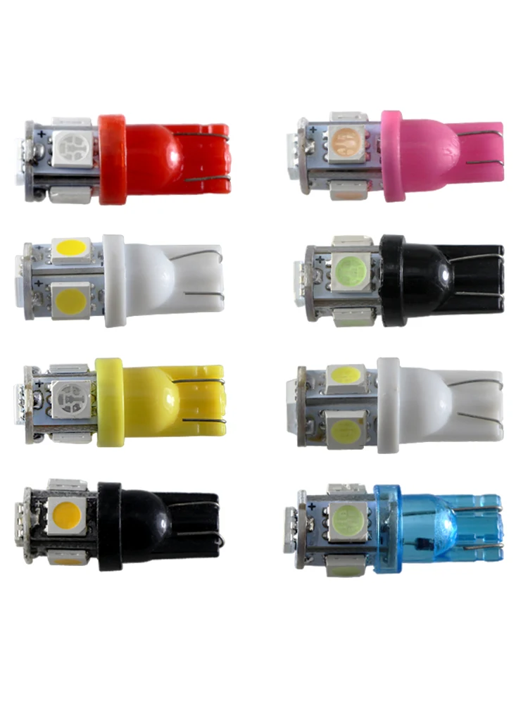 

Lámparas Led Indicator Bulb T10 W5W 194 Canbus 1W Dc 6V 6.3V 12V 24v Vehicle Truck Interior Light Auto Wedge Parking Lamp 12 V