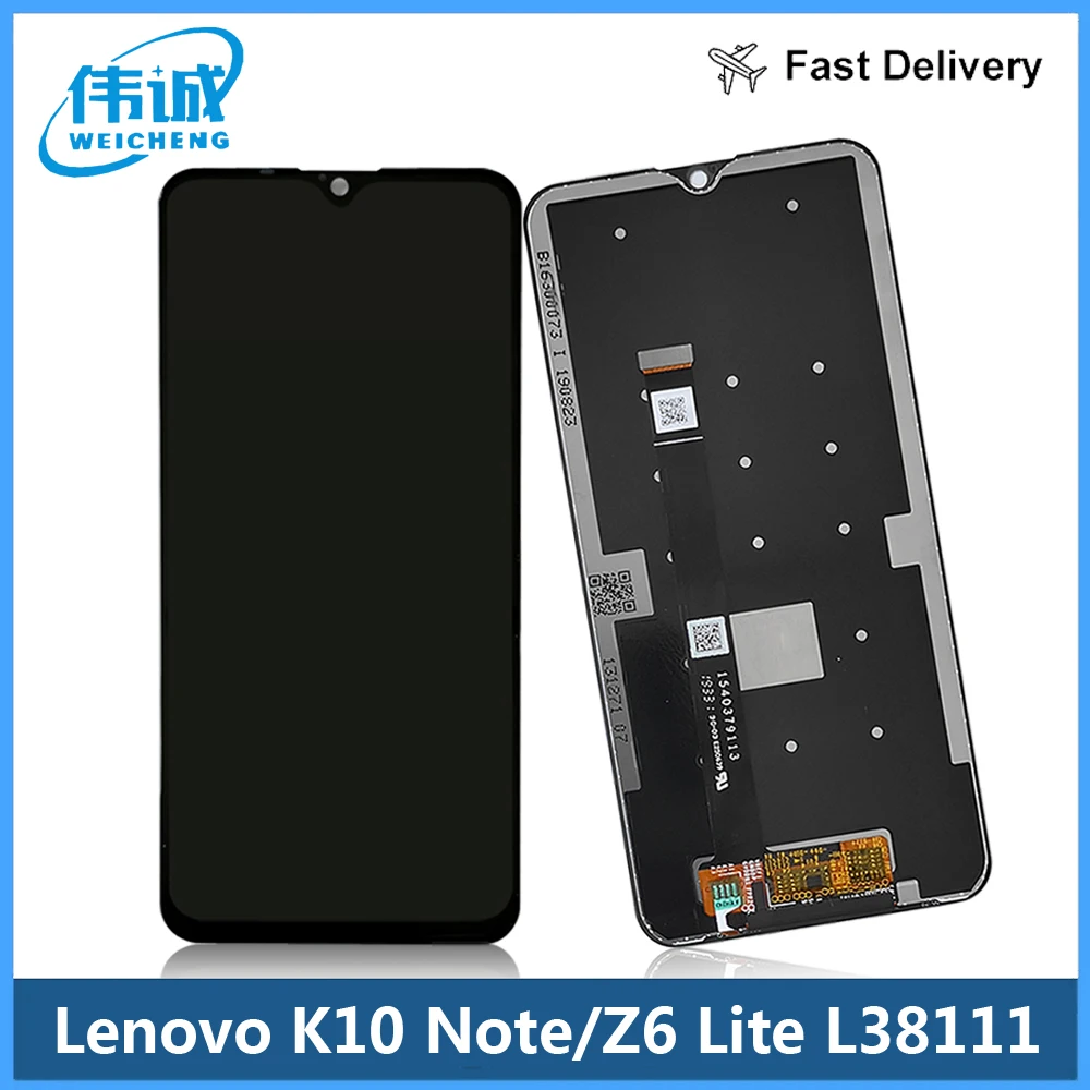 For Lenovo Z6lite Z6 Lite L38111 LCD Display Touch Screen Digitizer Assembly Repair Parts Lenovo K10 Note LCD Sensor Parts