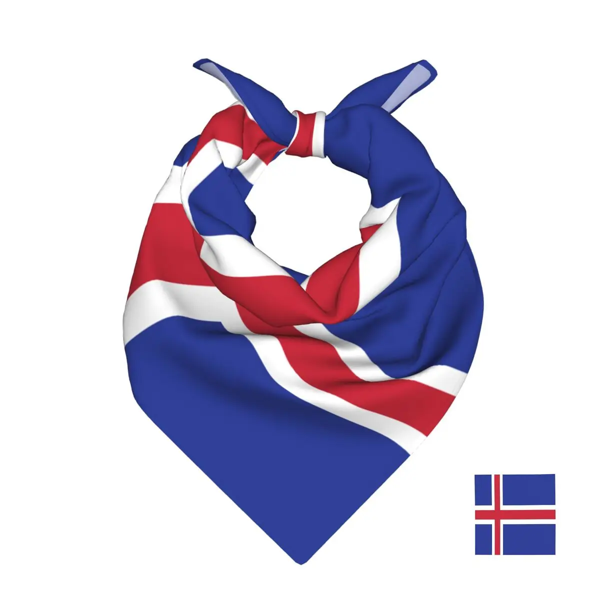 

Iceland Flag Square Towel Multifunctional Neck Scarf Hair Bandana