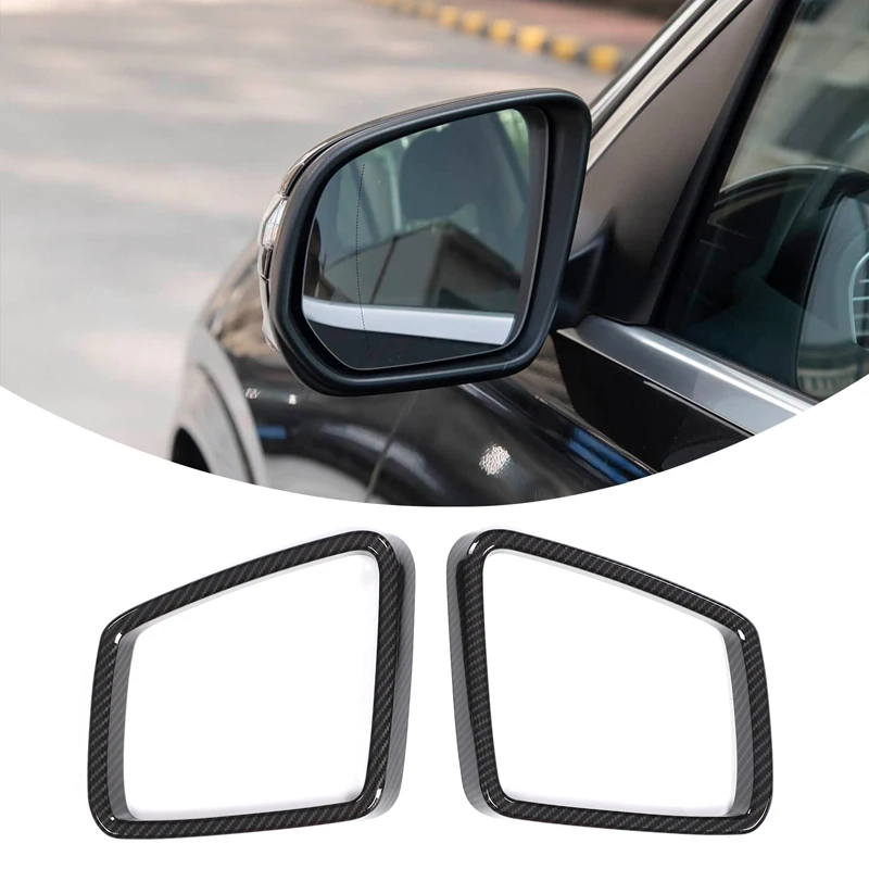ABS Chrome Car Exterior Mirror Frame Decorative Cover Sticker for Mercedes-Benz G ML GL GLS GLE Class X166 W166 Auto Accessories