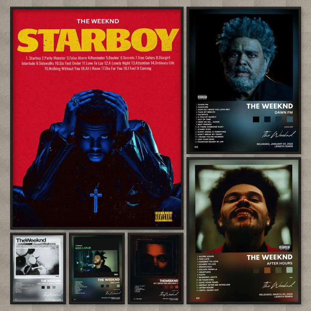 The Weeknd Hurry Up Tomorrow Poster HD Wall Art Home Decor Waterproof Print Bedroom Garage Party Gift