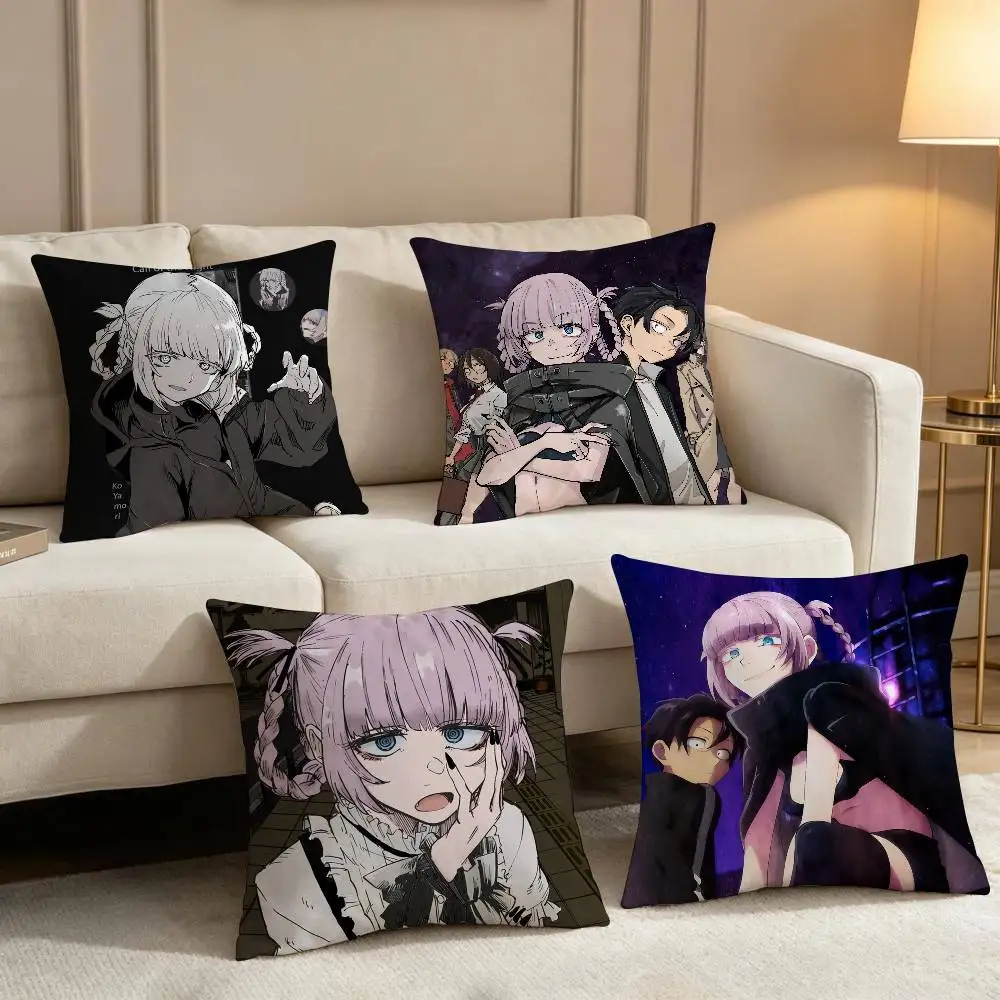 Y-Yofukashi No U-Uta soft Pillow Case for Sofa Living Room Home colorful Decor Protective Cover Without PillowInsert