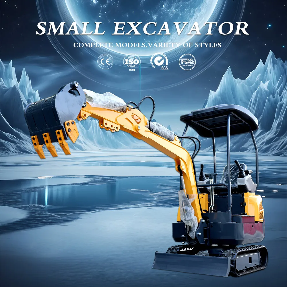 

1.5 Ton Mini Excavator Hydraulic Crawler Digger For Garden Planting Road Repair Construction Work Excavator With Full Attachment