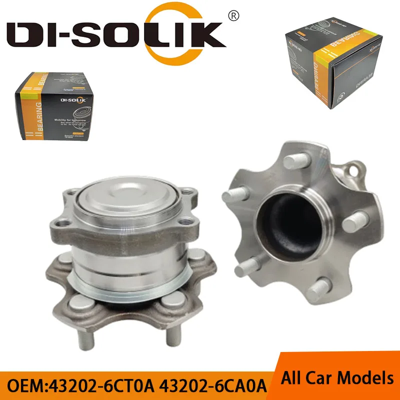 

DI-SOLIK Auto Car Parts Rear Wheel Hub Bearing Assembly 43202-6CT0A 43202-6CA0A for NISAN(DONGFENG) TEANA (L34Z)2018- Cubo De