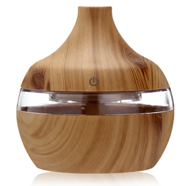 300ml Wood Grain Humidifier Aroma Diffuser Atomizer USB Household Humidifier Hydrating Instrument Desktop Humidifier