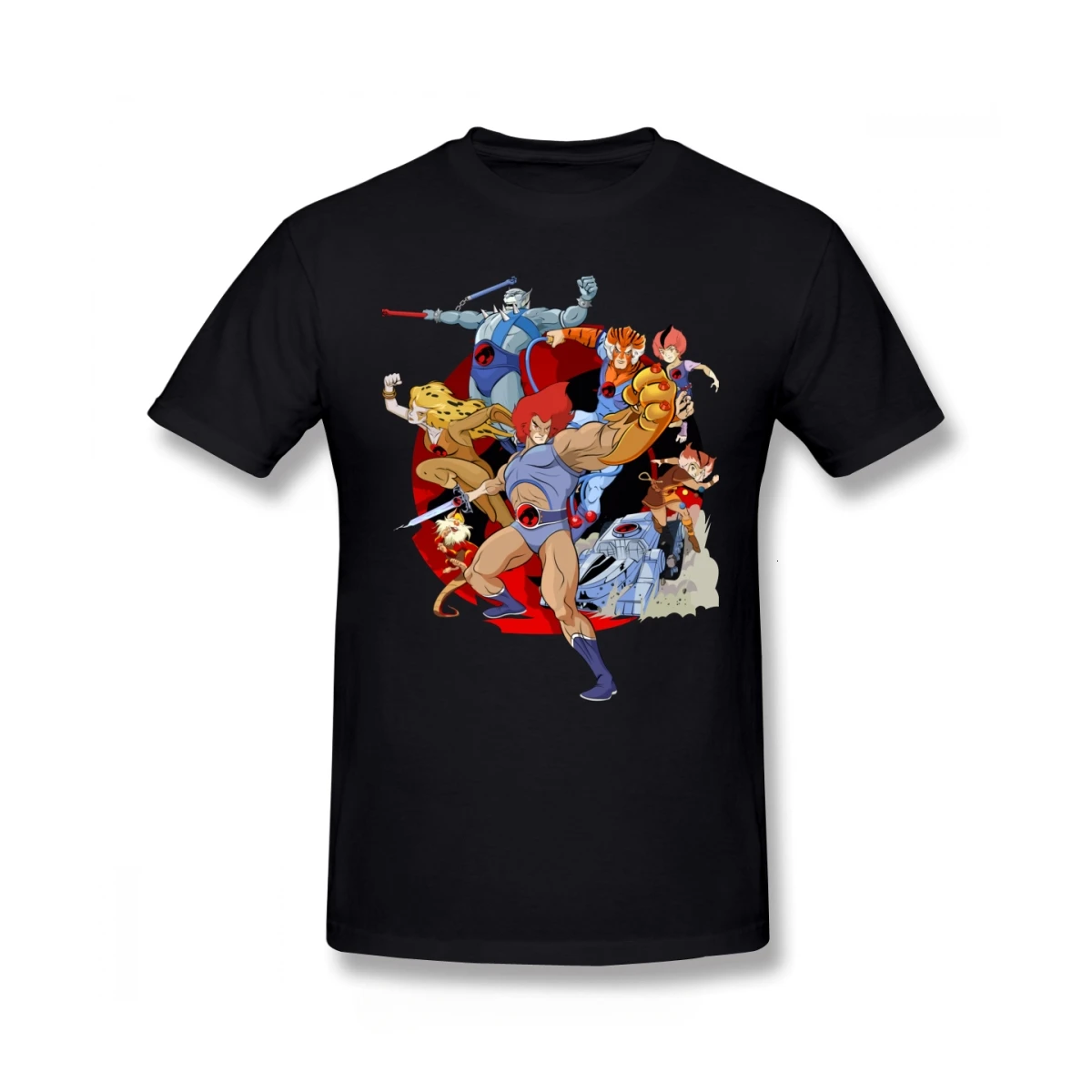 New Thundercats T Shirt Thundercats T-shirt Printed Tshirt Men Awesome Cotton Short Sleeve Basic Tshirt Anime Tees Hip Hop