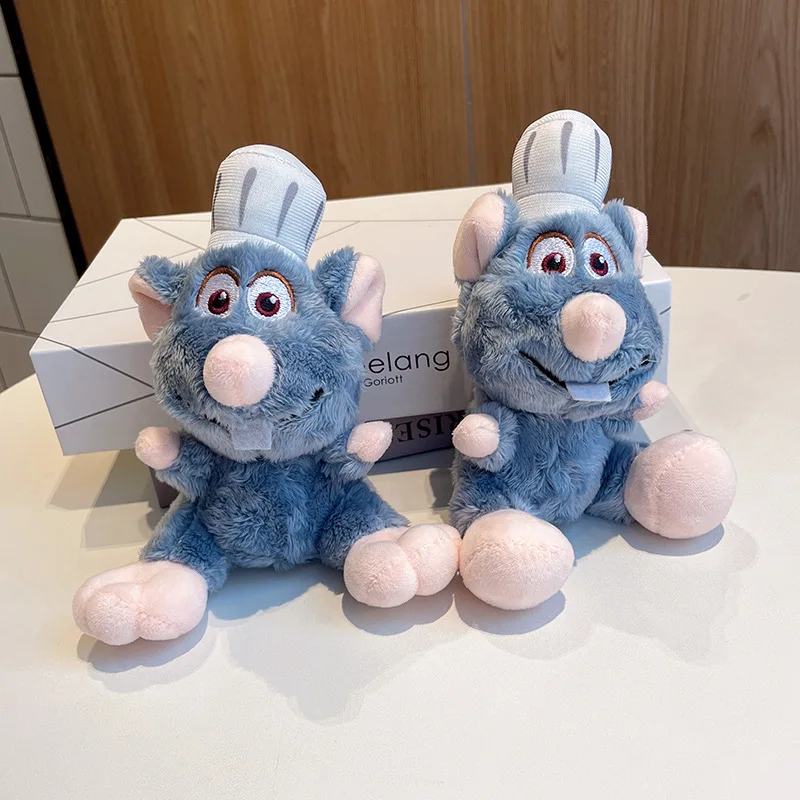 Disney cozinhar mouse rei dos desenhos animados de pelúcia boneca chaveiro mochila pingente decorativo kawaii chef mouse presente aniversário brinquedos