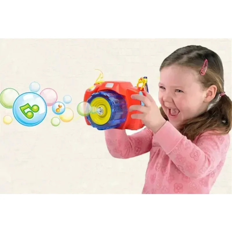 Juguetes al aire libre para niños, pistola de agua para Club de burbujas, totalmente automática, luz y sonido, cámara de burbujas brillante, soplador de burbujas de jabón, regalo