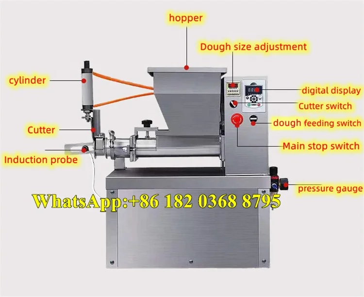 Pita Dough Rounder Machine Ball for Sale Factory Direct Sales Dough Stuffing Dividing Machine Rice Cake Dough Divider Machine