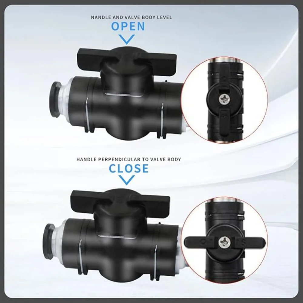 Type BUC 4mm 6mm 8mm 10mm 12mm Pneumatic Push In Quick Joint Connector Hand Valve To Turn Switch Manual Ball Current-limiting
