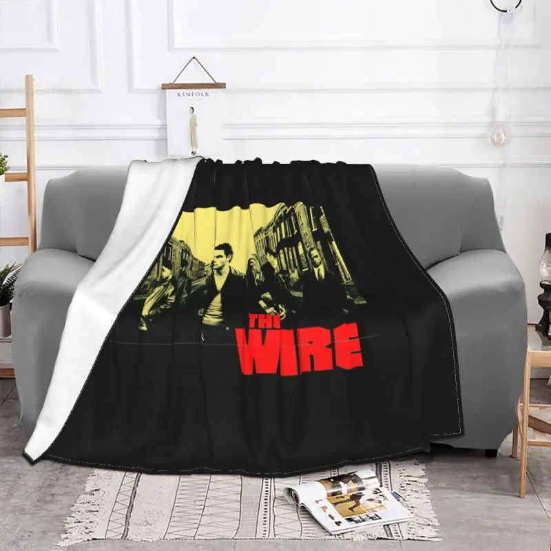 The Wire Hbo Home Box Office Black Baltimore Crime Series Blanket Winter Comfort Coral Fleece Sofa Dedicated Machine Washable