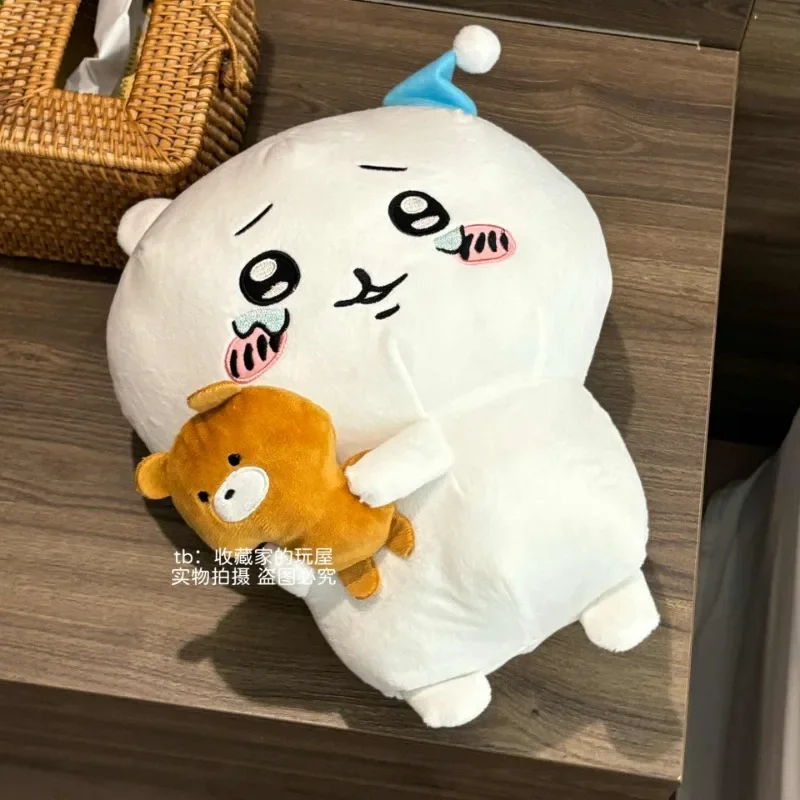 Peluche casero Nagano Santa Claus Anime Kawaii Chiikawa pesadilla llorando cara muñeca de dibujos animados juguetes almohada adornos regalo de cumpleaños