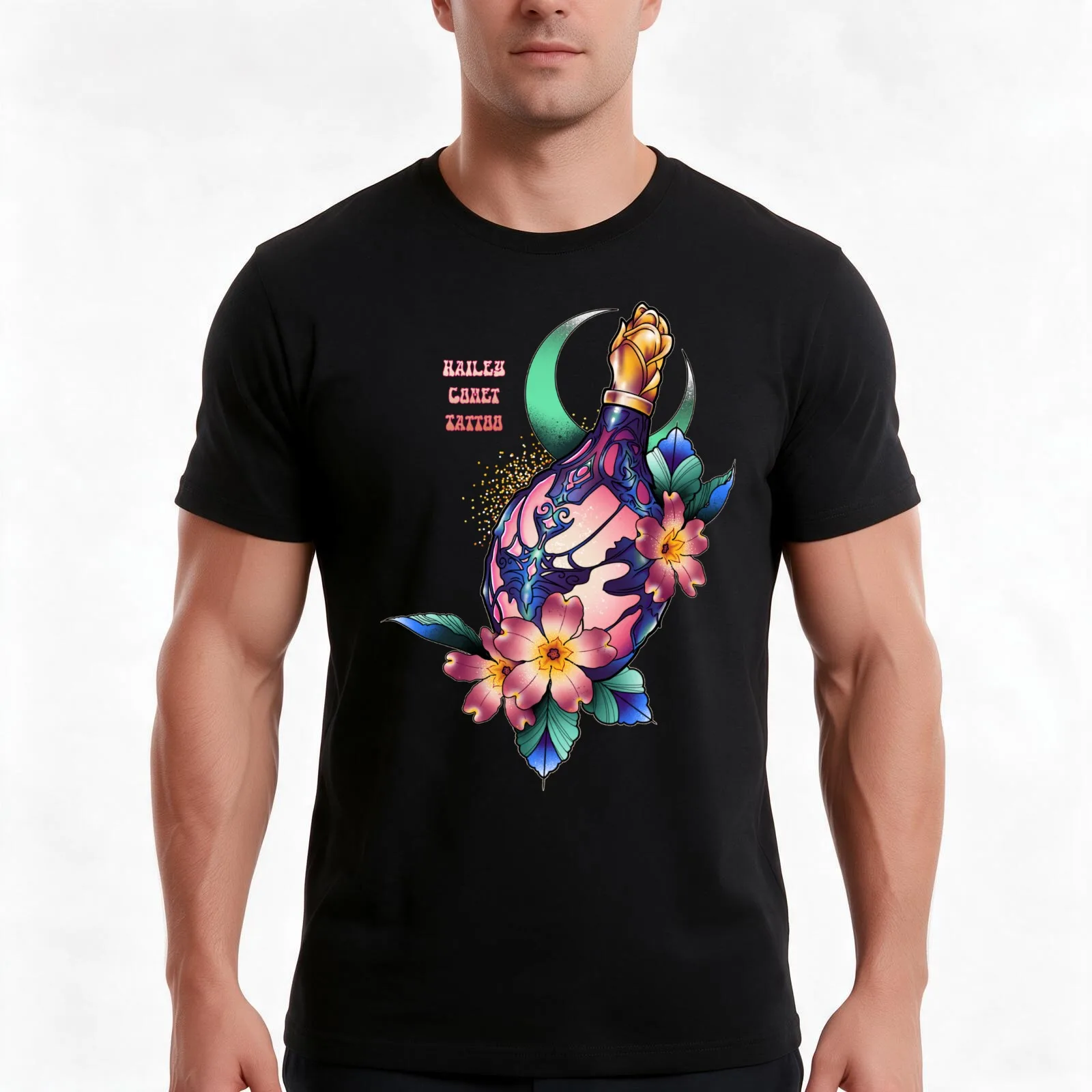 Hailey comet 01 T-Shirt Summer Casual Cotton Tee Oversized Streetwear Tops Vintage Graphic Print Loose Fit Short Sleeve