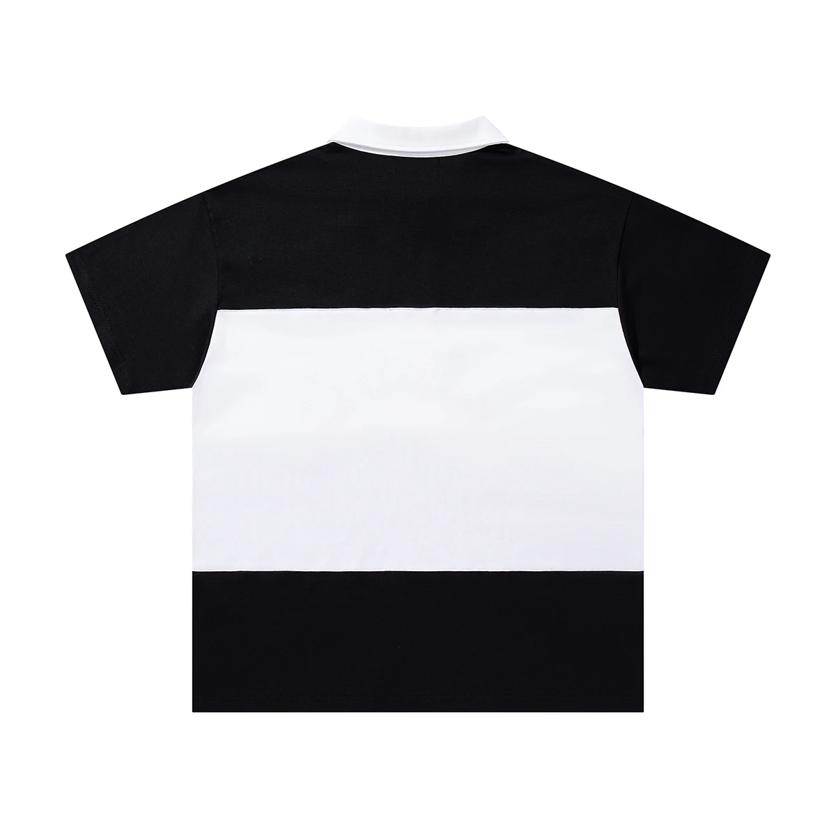 Contrast Color Embroidery Striped Polo Tshirts for Men and Women Shinning Diamond Cotton Loose Summer Tshirts Oversized
