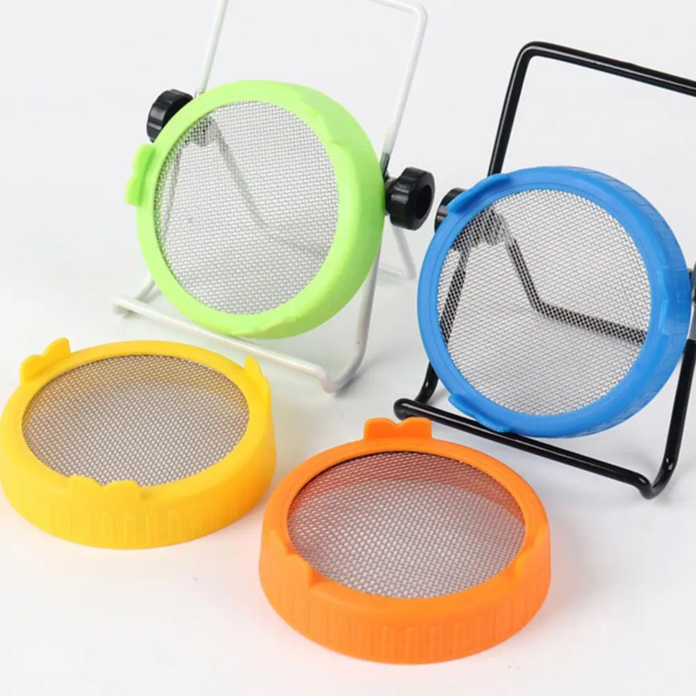 86mm Wide Mouth Sprouting Jar Plastic Bean Sprouting Cap Seedling Tray with Stainless Steel Screen Mesh Cover Sprout Maker ﻿