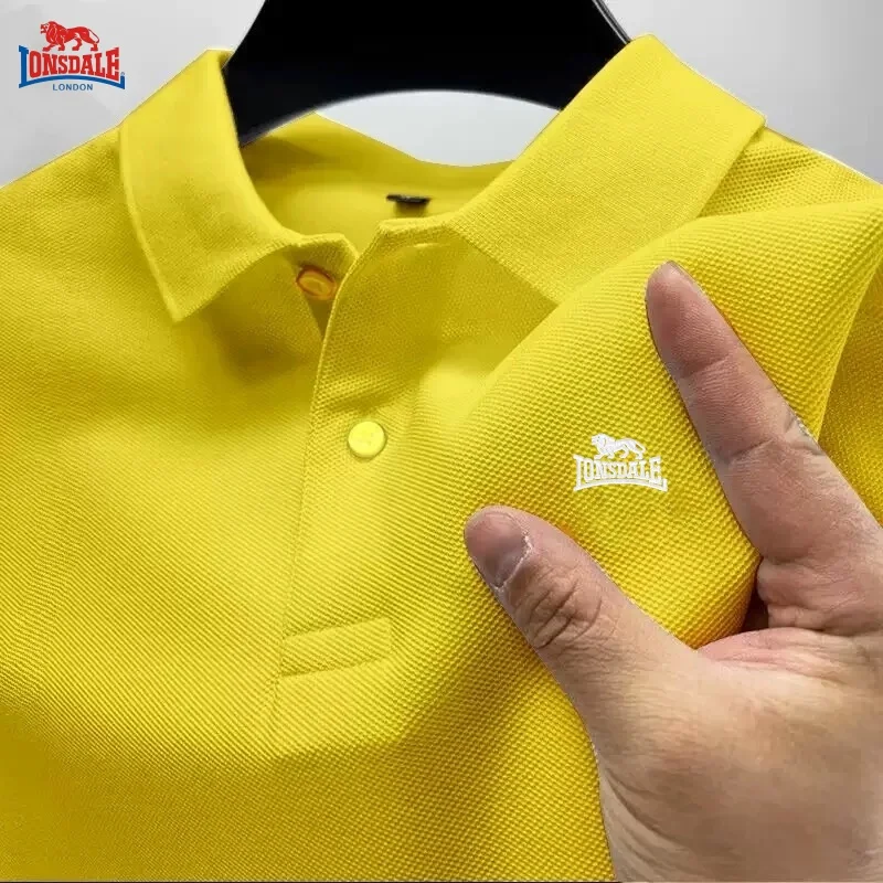 

New summer high-quality short sleeved polo shirt for men, fashionable, casual, comfortable, cool and breathable top