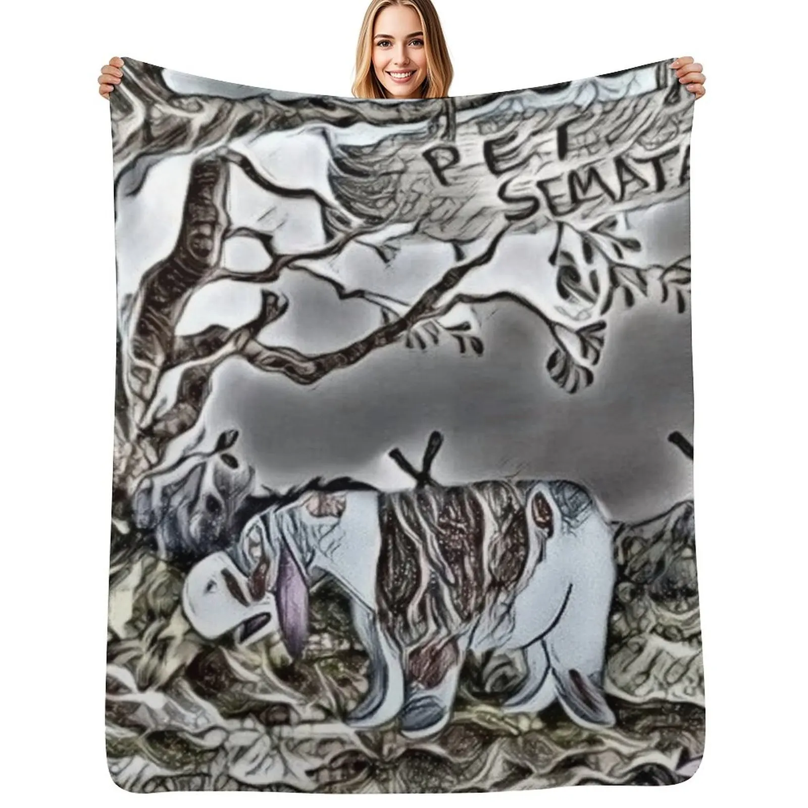 

Eeyore Pet Sematary Throw Blanket Decorative Throw Winter beds Soft Sleeping Bag Blankets