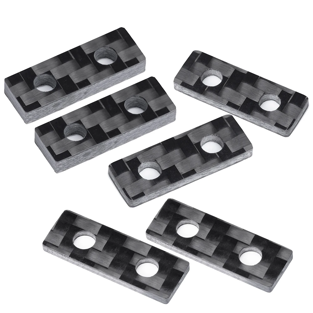 AXSPEED Carbon Fiber Servo Install Holder Mount 1.5/2/3mm Adjustable for RC Boat Car Airplane MG995 Servo Upgrade Parts
