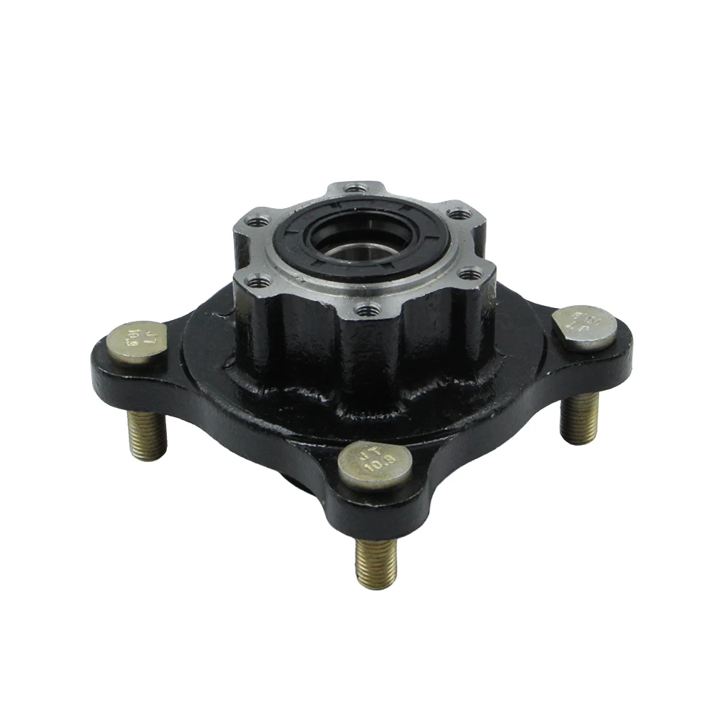 17-20mm 110mm*4 Stud Front Wheel 6 Bolts Brake Disc Rim Hub For 150cc 200cc 250cc ATV UTV Buggy Kart Golf Cart Quad Bike Parts