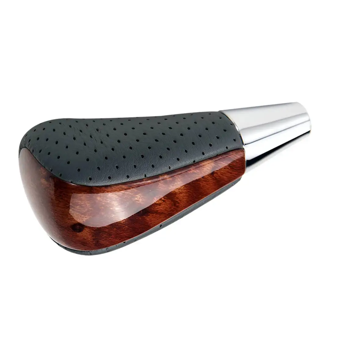 Walnut Wood Style PU Leather Gear Shift Stick Shifter Lever Knob Fit for Lexus ES300 ES300h ES330 ES350 IS-F GS300 Toyota Hilux