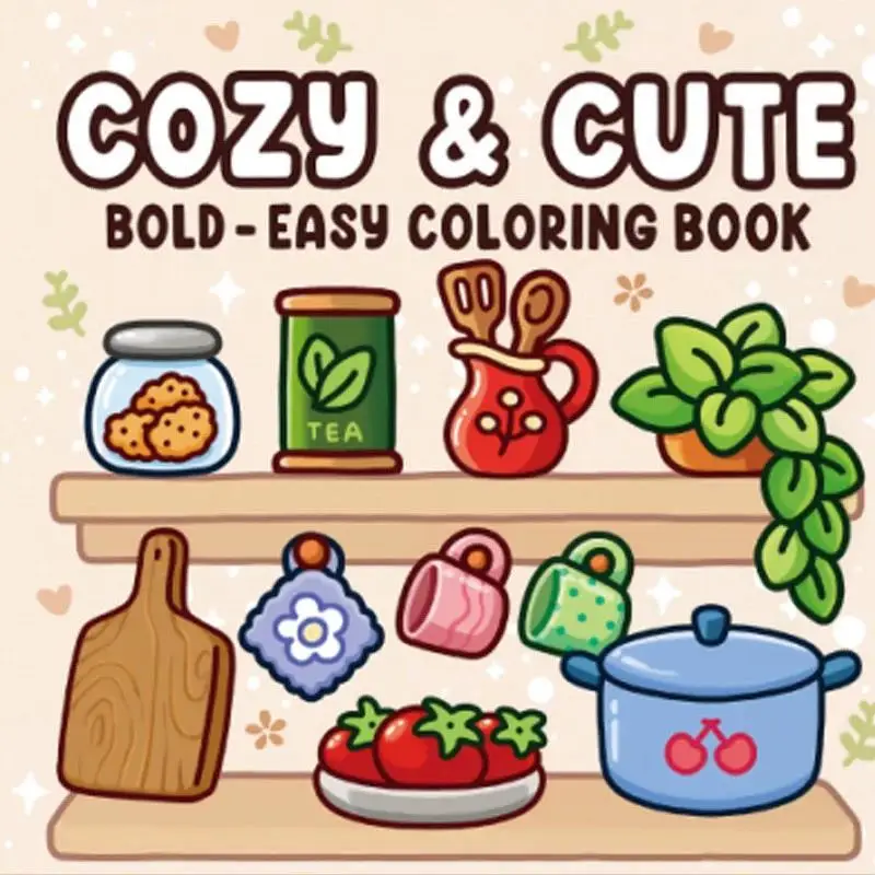 Halloween Themed Adult Coloring Book Adorable Creepy Creatures Design Cute Groovy Style - Relaxation Gift for Teens And Adults