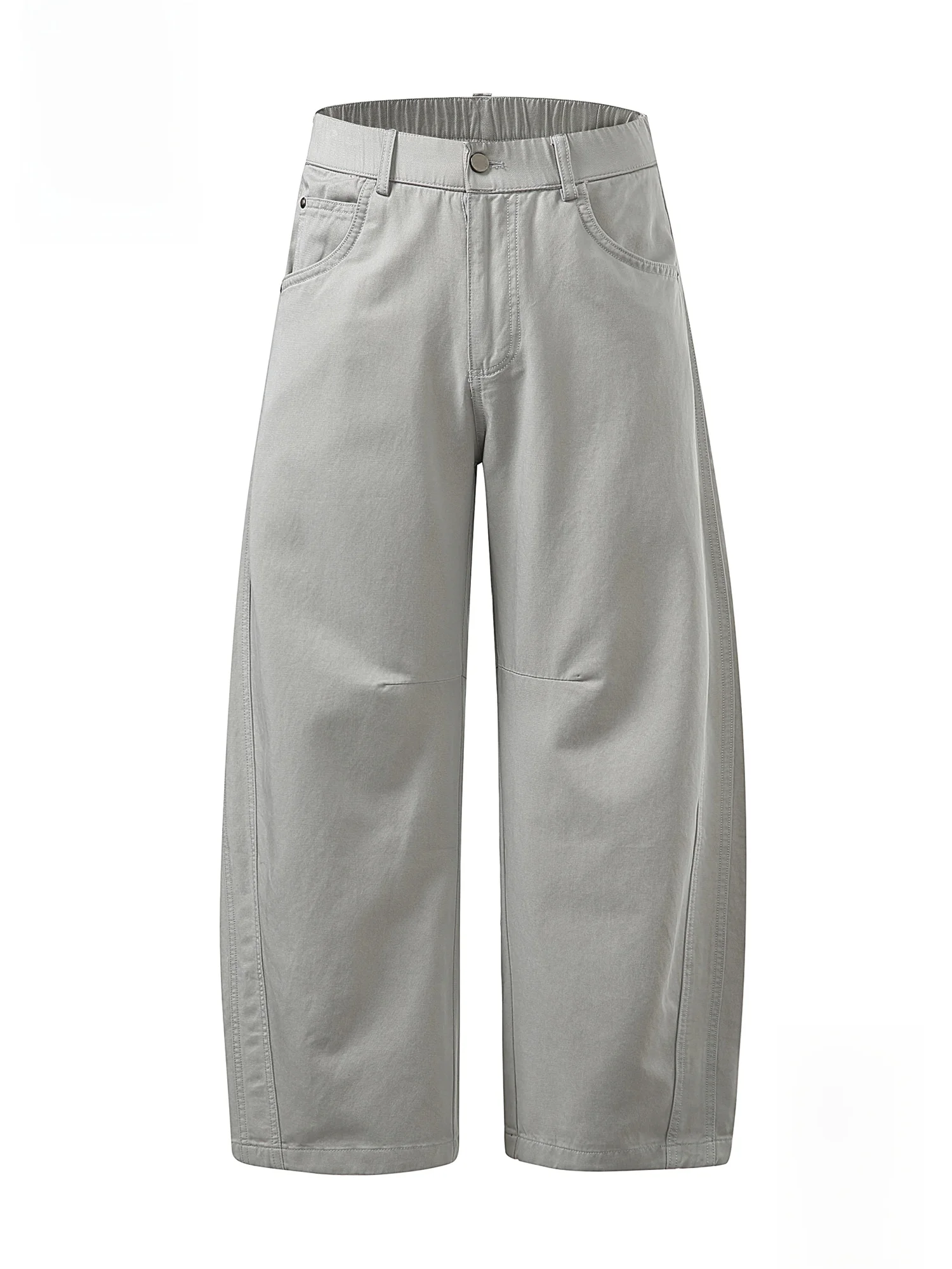 

PaulFrank Men's Casual Loose Wide Leg Pants Spring Simple Sle American Trendy Drapey Straight Leg Long Trousers