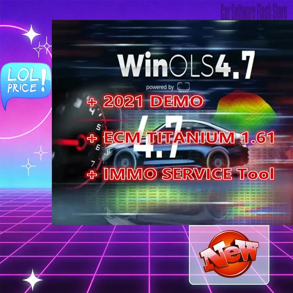 Winols 4.7+ 93GB ECM Titanium 1.61 with 26000+ Immobilizer Service Tools V1.2 Free Update 2020-2022 Big Pack New