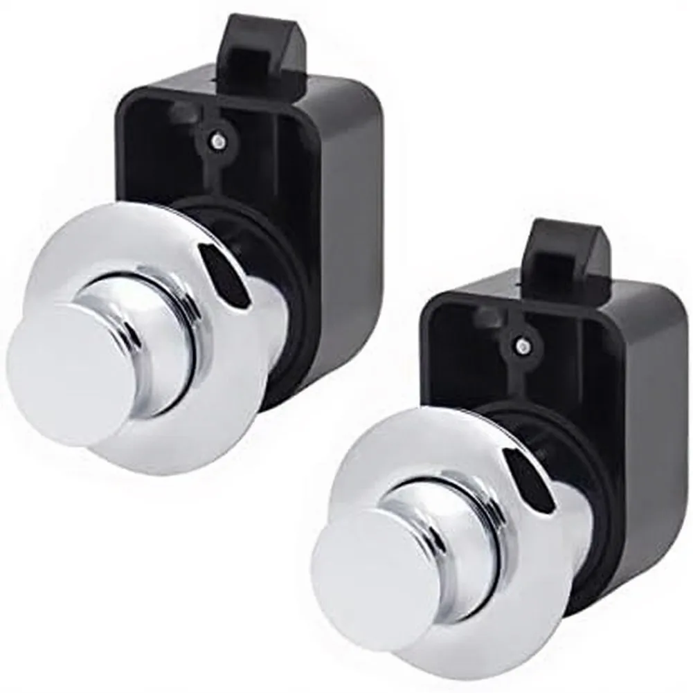 For Marine Environments Push Button Latch Yacht Door Latch Zinc Alloy Construction Abs Material Body Round Shape Design