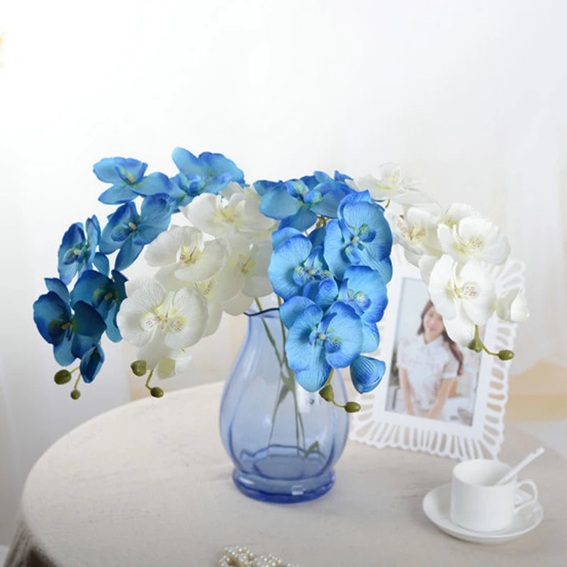 Simulation Flowers Hand-holding Home Decoration Plants Orchid Artificial Flowers Plastic Diy Accessories Party Supplies