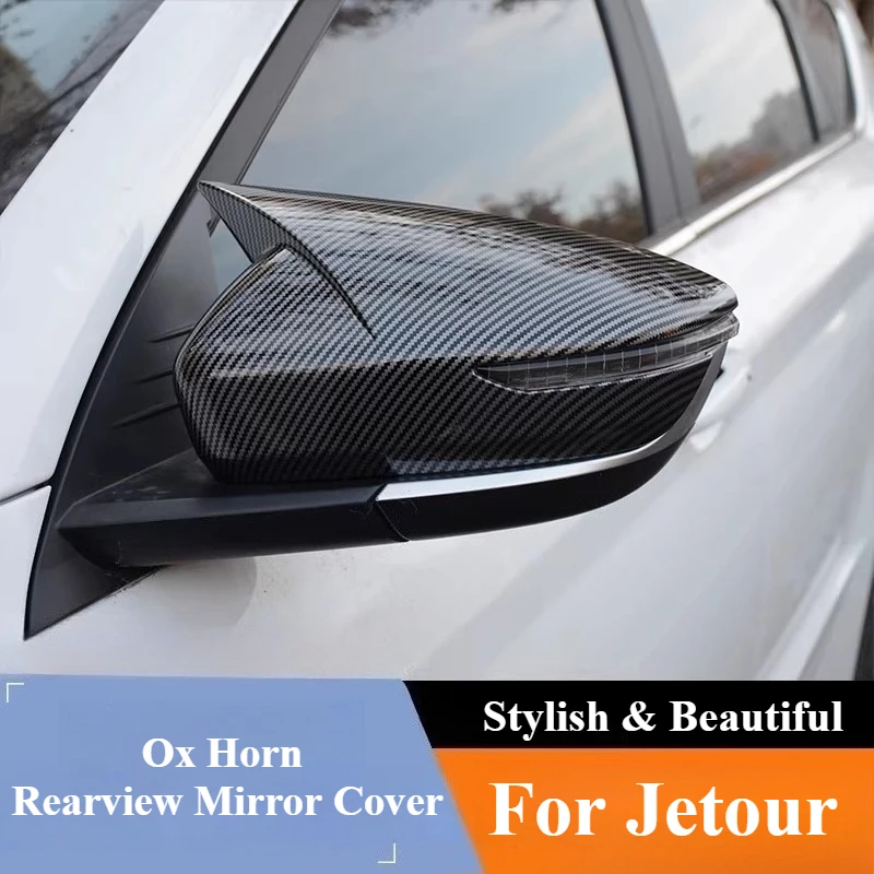 

For Jetour X70/X70 PLUS/X70 PRO/X70S/X70 Coupe/X90 2020-2024 Horn Rearview Mirror Cover Reversing Mirror Shell Accessories Tools