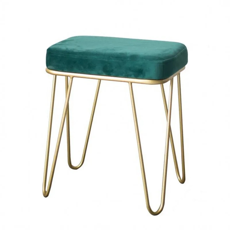 Nordic toilet stool is light and luxurious. online celebrity bedroom desk is simple in iron art.