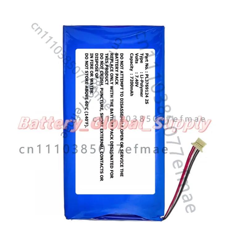 Battery for XTOOL PL3769124 2S Langren I80 PS90HD PS80 X7 EZ500 7.4v 7200mah 1PC