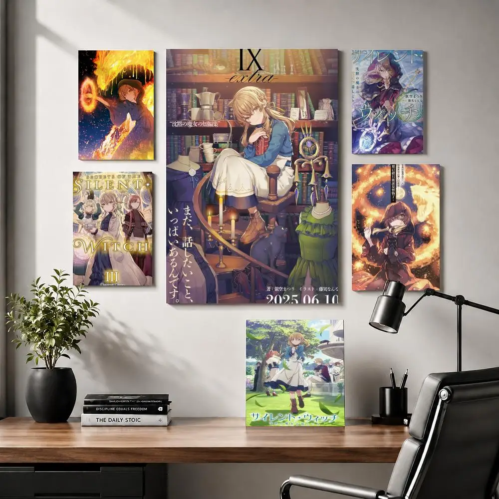 S-Secrets of the Silent Anime Painting Calligraphy Modern Canvas Wall Art for Bedroom & Living Room | Home Decor Gift
