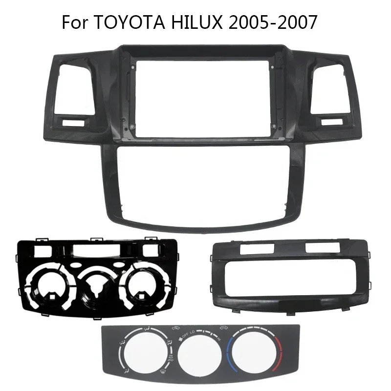 

Комплект рамок для автомагнитолы, 9 дюймов, Android, подходит для Toyota Fortuner Hilux SW4 2005-2015, Модифицированная рамка для центральной консоли автомобиля