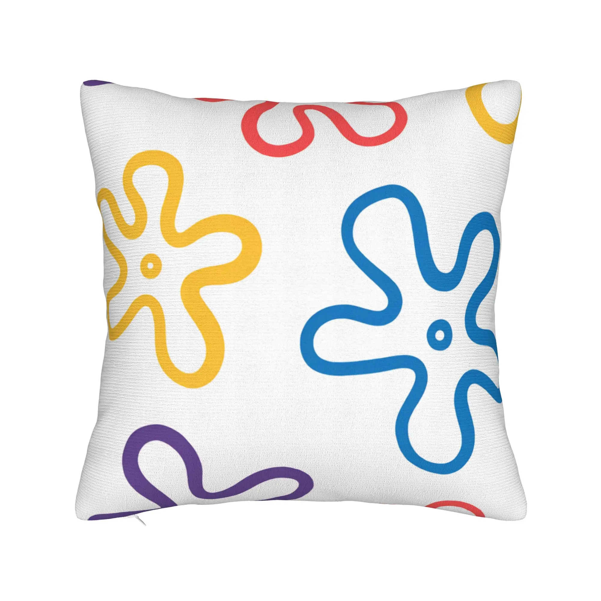 Pillow Case S-SpongeBobeds S-SquarePantsed Sponge Man Print  Pillow Cover For Living Room Chair Funny Pillowcases