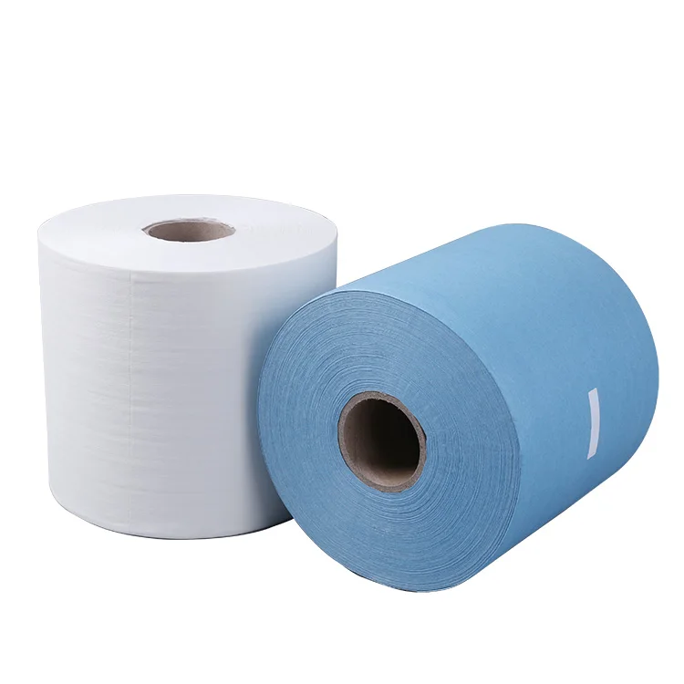 H-7001 Non-Linting Wipes Cellulose-Polyester Blend Chemical Resistant Roll for Cleanroom Medical Equipment