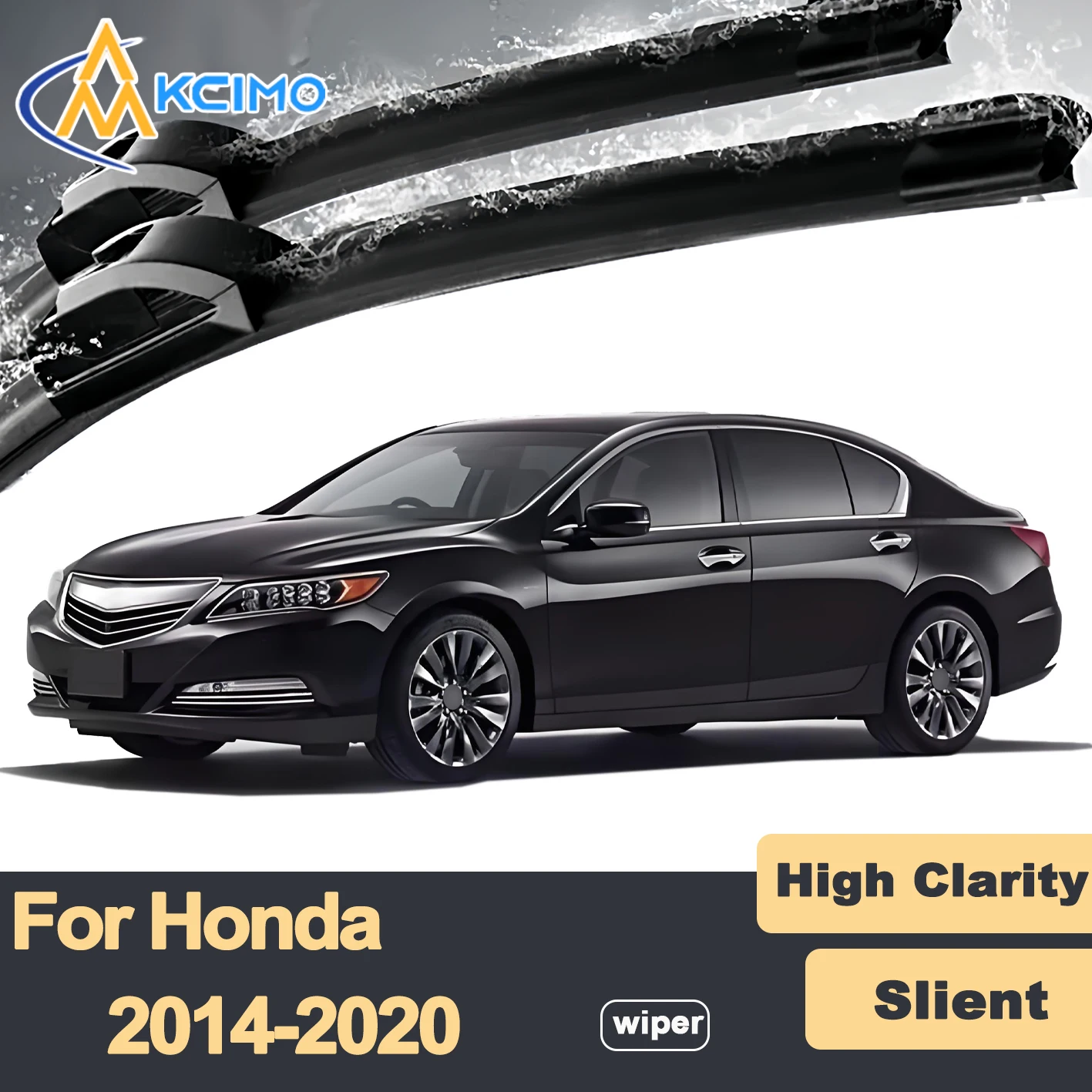 

Premium Rubber Durable Silent Windshield Wiper Blades 2pcs for Honda Legend KC2 2014-2020 Front Wiper Blades Set