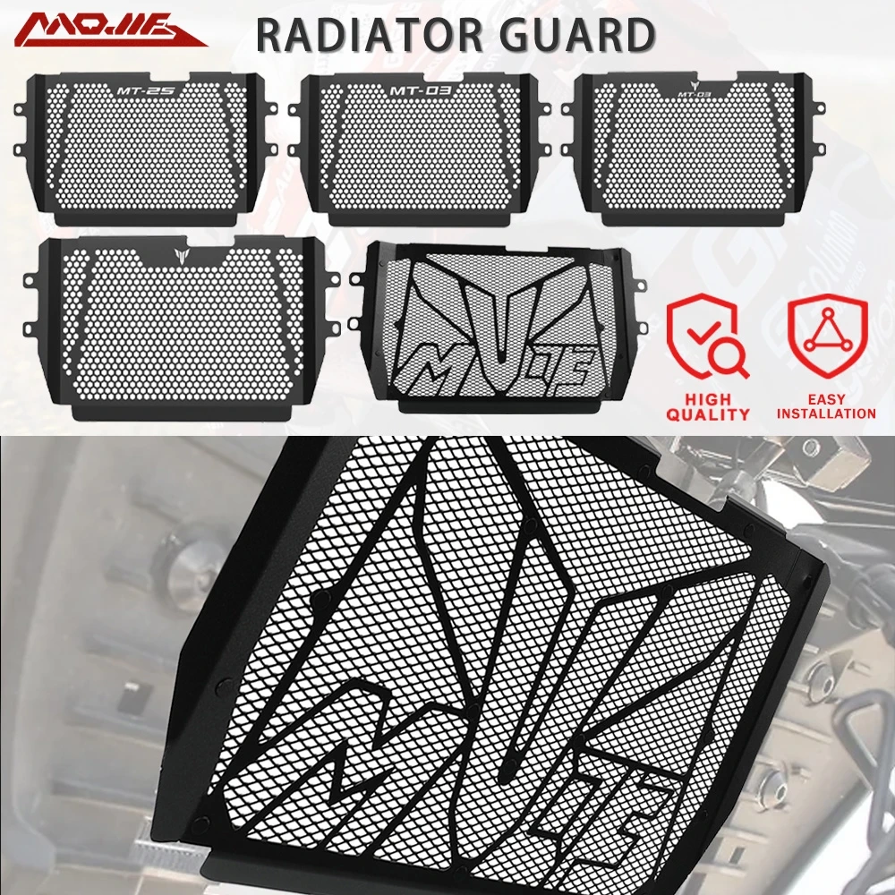 

Motorcycle Accessories Aluminum Radiator Grille Grill Guard Cover Protector For YAMAHA MT-03/MT-25 MT03 MT 03/25 2021 2022 2023