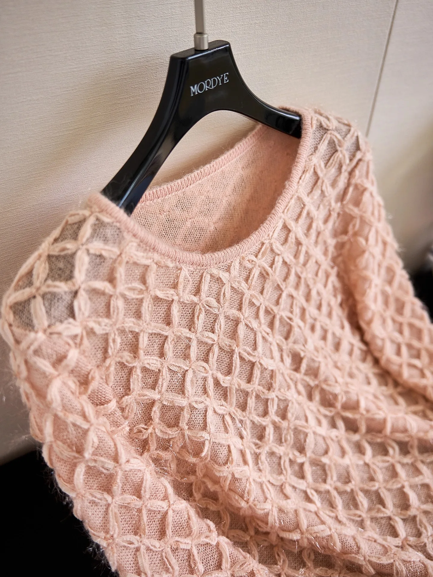 

Корейский модный студенческий шерстяной кашемировый свитер с 3D-узором в виде ромбов, розовый, короткий, вязаный, теплый, для повседневной носки