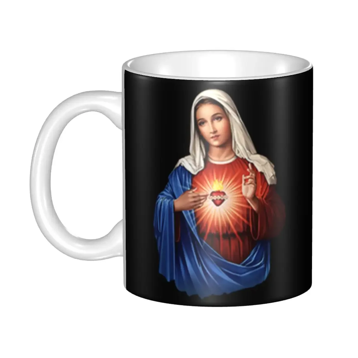 Virgen De Guadalupe Virgin Mary Coffee Mugs DIY Personalized Ceramic Mug Cup Creative Gift
