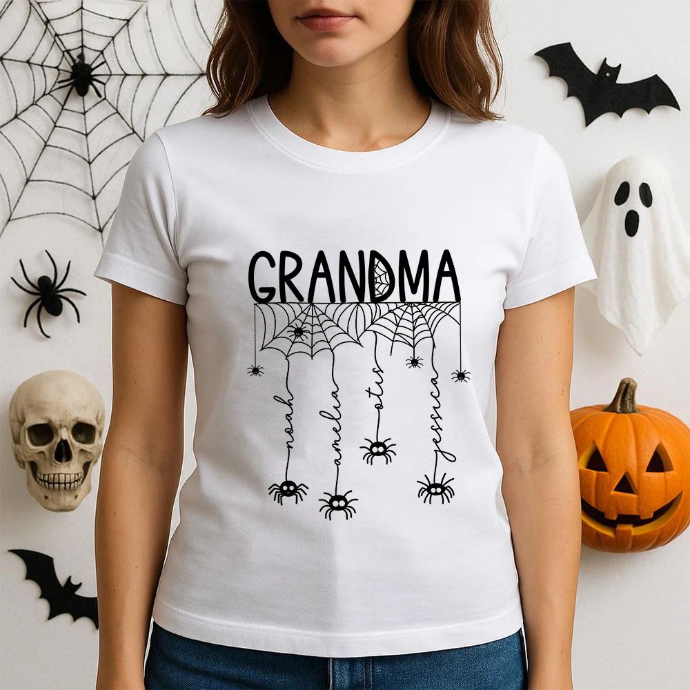 

Camiseta divertida de abuela de Halloween для женщин camisetas Y2k с зелеными чашками на Хэллоуин