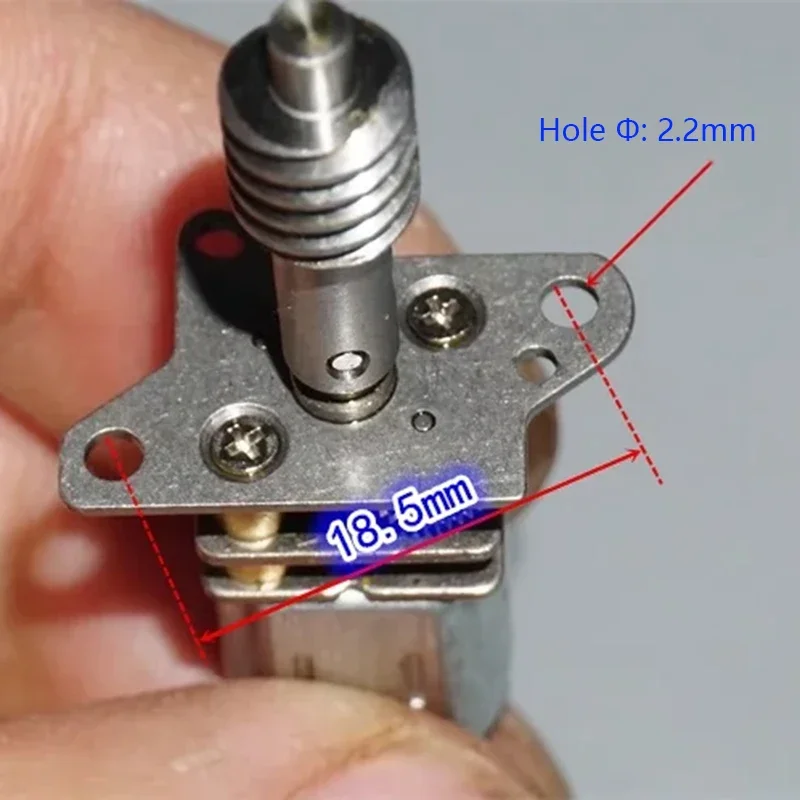 مايكرو N20 كامل علبة التروس المعدنية موتور تروس تيار مستمر 3 فولت 5 فولت 6 فولت 62 دورة في الدقيقة طويلة برغي رمح دودة موتور تروس طائرة نموذجية للطي الهبوط #3