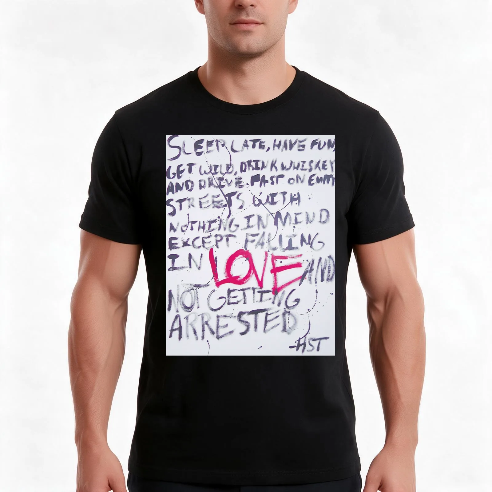 Hunter S. Thompson Quote T-Shirt, Summer Casual Cotton Tee, Oversized Streetwear Tops, Vintage Graphic Print, Unisex Men Women